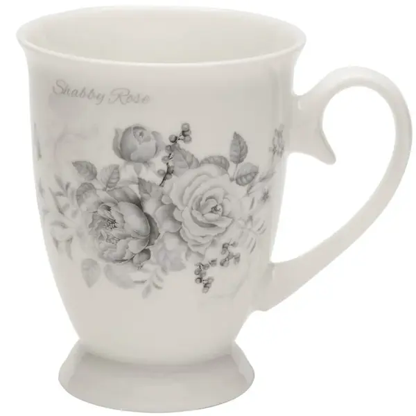 Porcelánový hrníček na nožce Shabby Rose 320ml