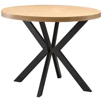 Rozkladací stôl Peroni 100/250x100cm doska/Oceľ – Dub Zlatý/čierny