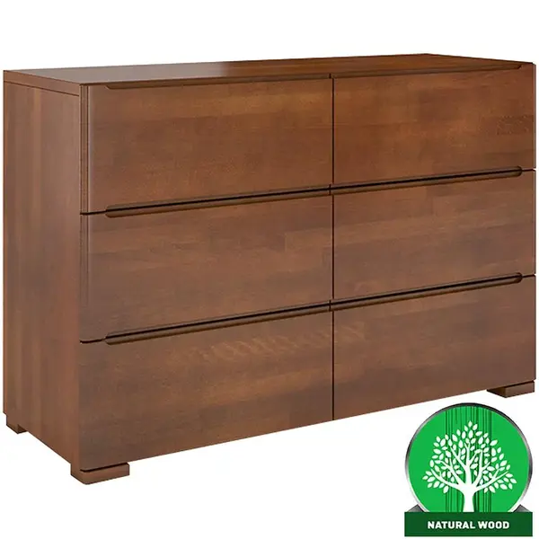 Komoda drevená buk 6s Skandica Sparta Orech