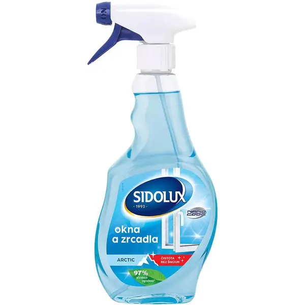 Sidolux Okná a zrkadlá Nano Code arktic 500 ml