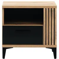 Noční stolek Aris As15 dub evoke/černá