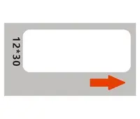 Niimbot A2A68601201, 12x30mm, 210ks, bílé samolepicí štítky