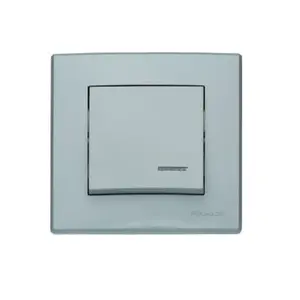 ŁP-1LS Jednopólový vypínač s podsvietením popolavý