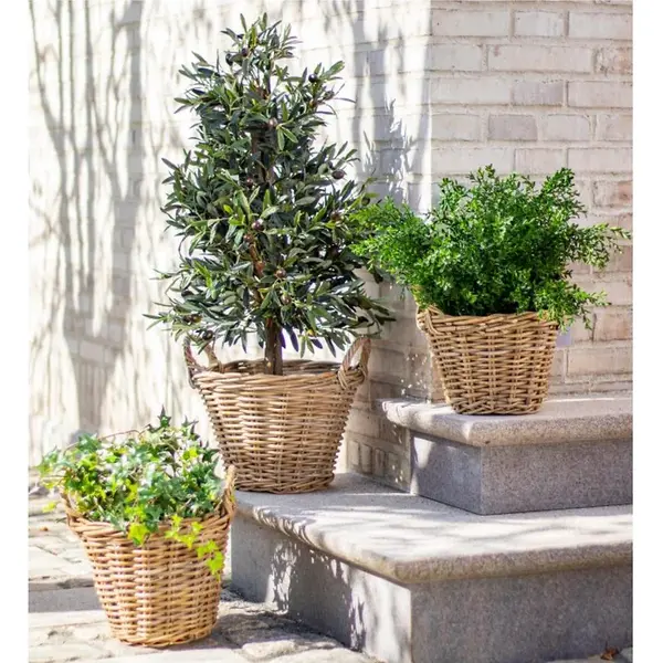 Kvetináč Kari ratanový 30 cm