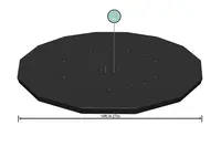 Plachta krycia pre bazény s rámom  4,27 m 58248