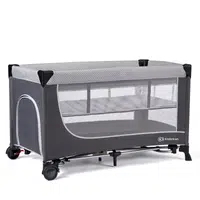 Kinderkraft select Postýlka cestovní Leody Grey, Premium