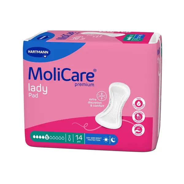 MoliCare Premium Lady 5 kapek inkontinenční vložky 14 ks