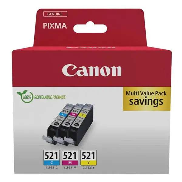 Canon CLI-521 2934B015 barevná (color) sada originální cartridge