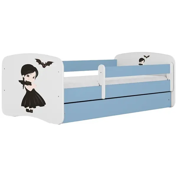 Dětská postel Babydreams+SZ+M modrá 70x140 Wednesday