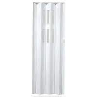 Shrnovací dveře Pioneer glass dub bílý 840mm