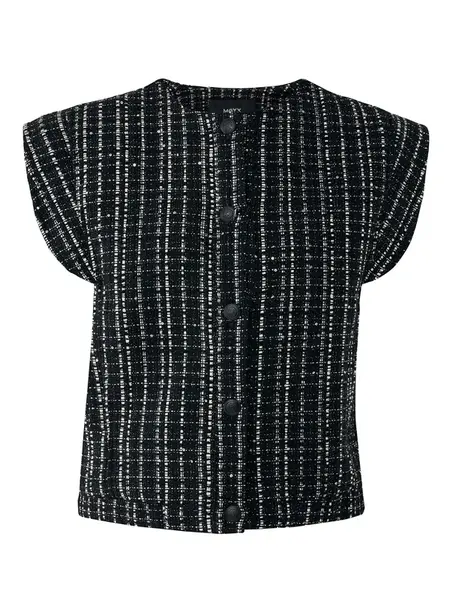 MEXX Kardigán  čierna / biela