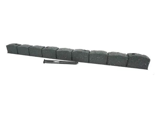 Multy home Zahradní obrubník ROMAN STONE šedá 120 cm, gumový (včetně hřebů) MHEU5000078, 1 ks