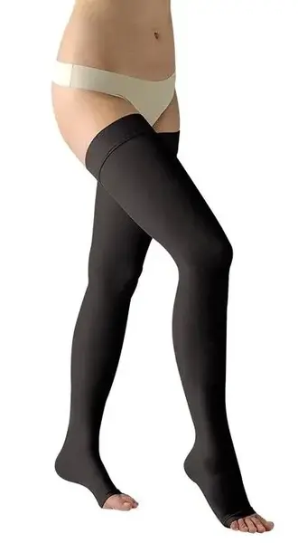 Kompresné stehenné pančuchy otvorená špička lem Avicenum 360, M, dlhé