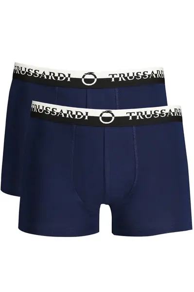 TRUSSARDI MEN'S BLUE BOXER