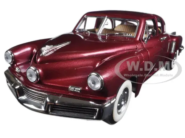 1948 Tucker Torpedo Burgundy 1/18 Diecast Model Car by Road Signature