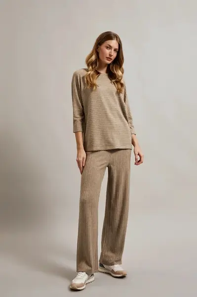 Marisse Women's Trousers Z-Sp-4520 Beige Melange