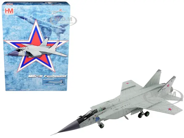 Mikoyan MIG-31K Foxhound D Interceptor Aircraft with KH-47M2 Missile (2022) "Air Power Series" 1/72 Diecast Model by Hobby Master