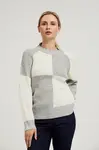 Marisse Women's Sweater Z-Sw-4500 Off White_Grey