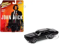 1968 Dodge Charger R/T Black "John Wick" (2014) Movie "Pop Culture" 2025 Release 1 1/64 Diecast Model Car by Johnny Lightning