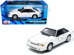 1993 Ford Mustang SVT Cobra White "Special Edition" Series 1/24 Diecast Model Car by Maisto