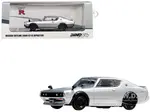 Nissan Skyline 2000 GT-R (KPGC110) RHD (Right Hand Drive) Silver Metallic 1/64 Diecast Model Car by Inno Models