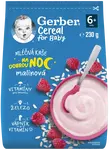 GERBER Cereal mliečna kaša malinová Dobrú noc 230 g