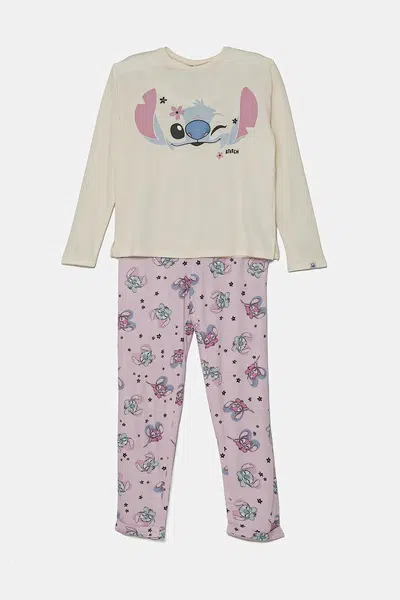 Dětské pyžamo United Colors of Benetton béžová barva, 3Y5E0P08E