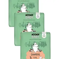 Moomin Baby 3 Midi 5–8 kg měsíční balení eko plen 144 ks