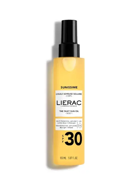 Lierac Sunissime Hedvábný olej na opalování s vysokou ochranou SPF30 150 ml