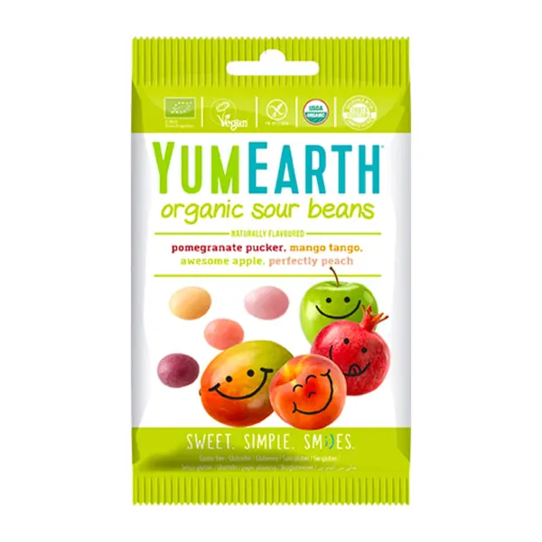 YumEarth BIO Kyselé želé bonbony mix příchutí 50 g