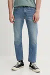 Džíny Levi's 502 TAPER pánské, šedá barva