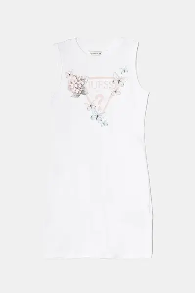 Dětské bavlněné šaty Guess