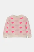 Dětský svetr s příměsí vlny United Colors of Benetton béžová barva, hřejivý, 106QH102H