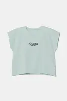 Dětské tričko Guess tyrkysová barva, J4BI34 J1314