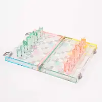 Šachy a dáma SunnyLife Mini Lucite Aurora