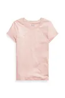 Dětské bavlněné tričko Polo Ralph Lauren růžová barva