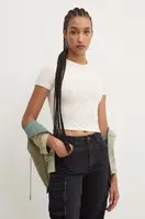 Tričko Guess Originals béžová barva