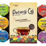 Nature Notea Čaj pečený Hruška, Brusinka, Jablko, Meruňka, Ostružina, Švestka dárková sada 6x60 ml