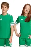 Dětské tričko adidas Performance zelená barva, s potiskem, JN7486