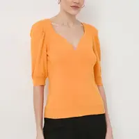 Svetr Morgan MSEPT dámský, oranžová barva, lehký, MSEPT