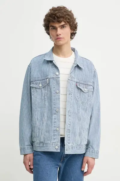 Levi's džínová bunda pánská bavlněná RELAXED FIT