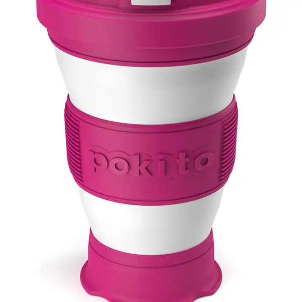Pokito skládací hrnek do kapsy - růžový až 475 ml