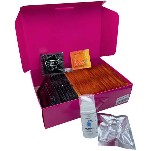 Sexy Elephant Sada znecitlivujících kondomů – Delay pack (72 ks)