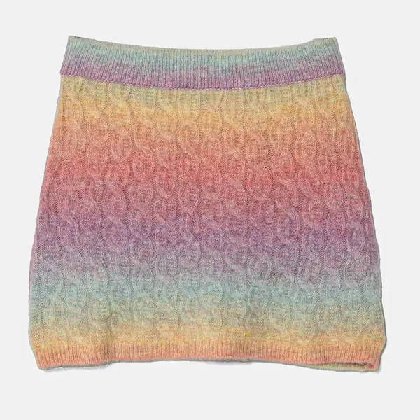 Sukně s příměsí vlny pro děti United Colors of Benetton více barev, mini, 18N3C000F