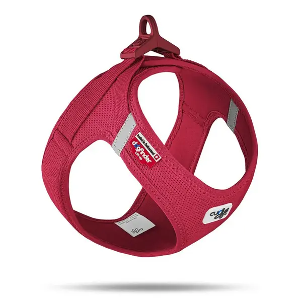 Curli Postroj pro psy se sponou Air-Mesh Red M, 6-9 kg
