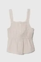 Dětský top Abercrombie & Fitch béžová barva