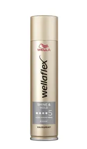 Wella Wellaflex Shine & Hold lak na vlasy s extra silnou fixací pro lesk 250 ml