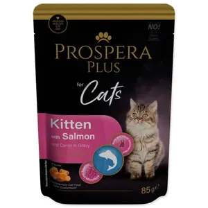 Kapsička Prospera Plus Kitten, losos, mrkev 85g
