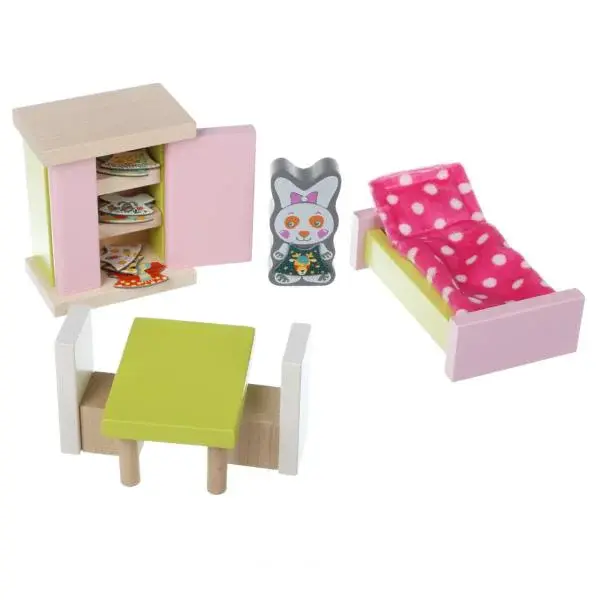 Cubik 12640 Pokoj - dřevěný nábytek pro panenky