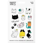 TATTonMe Voděodolné dočasné tetovačky Kočky mix